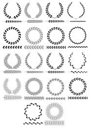 This decal comes in your choice of color and initial. Vector Laurel Wreath Vector Art Free Vector Cdr Download 3axis Co