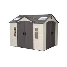 Portable sheds and garages delivered to pa, nj, ny, ct, de, md, va and wv. Lifetime Products 10 Ft X 8 Ft Resin Storage Shed Lowe S Canada