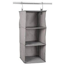 80cm x 26cm package included: 3 Shelf Hanging Closet Organizer Gray Birch Threshold Target Hanging Closet Organizer Hanging Closet Closet Organization