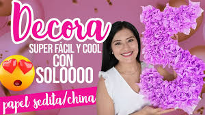 Decoracion Sencilla Para Cumpleanos De Mujer Facil Y Rapido Youtube