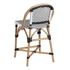 Black And White Wicker Bar Stools Black And White Woven Rattan Carla Counter Stool World Market 130 In 2020 Wicker Bar Stools Counter Stools Black Counter Stools
