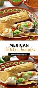 Green Tamales With Chicken Tamales De Pollo En Salsa Verde Recipe Chicken Tamales Mexican Food Recipes Authentic Tamales