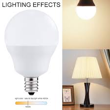 40w Equivalent Led Candelabra Light Bulbs 5w G14 Globe Blubs For Ceiling Fan Vanity Mirror Light Natural Daylight White 4000k 6 Pack E12