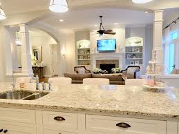 This is a suitable example. Grey Kitchen Cabinets Open Floor Plan Novocom Top