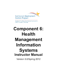 Don't make the mistake of thinking that you're too young to consider your health care needs. Pdf Component 6 Health Management Information Systems Instructor Manual Rafael Jonathan Jr Academia Edu