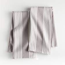 Not available at clybourn place. Grey Stripe Dish Towels Set Of 2 Reviews Crate And Barrel