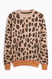 The Ever Classic Leopard Animal Print Is Back In Our Favourite Sweater Silhouette Layer It Over Yoiur Outfi Knitwear Women Printed Sweater Leopard Print Dress