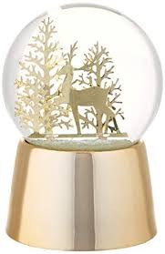 Lenox Reindeer Snowglobe Christmas Ornaments Top Brands Artists Designer Names Snow Globes Lenox Gold Christmas