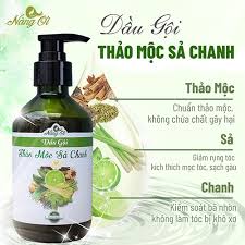 Dầu gội thảo mộc sả chanh Nàng Ơi 300ml - Mỹ phẩm ĐẸP XINH