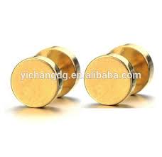 What kind of earrings do you wear around the ear? 2pcs 7mm Gold Screw Stud Earrings Men Stainless Steel Cheater Fake Ear Plugs Gauges Illusion Tunnel Buy Screw Stud Earrings Magnetic Ear Plugs Earrings Fashion Fake Gold Stud Earrings Product On Alibaba Com