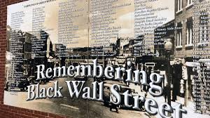 The new black wall street market, located in stonecrest, georgia, will serve as a destination for family fun, entertainment, retail, gourmet grocery shopping and fine dining. Remembering Black Wall Street Uli Oklahoma