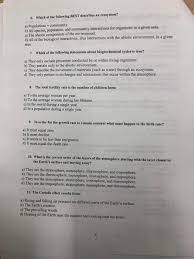 Solved 6 Which Of The Following Best Describes An Ecosys Chegg Com