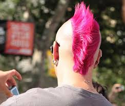 If the person getting her hair dyed doesn't like it, it'll take a lot of work to get everything back to how it was before. Pink Hair Dye Gay Pride Mohican What Is The Craziest Colour Your Hair Has Ever Been Image 1