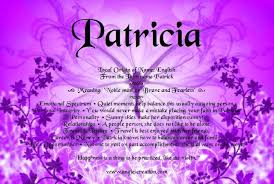 Angies Creation Search Results For Patricia Names With Meaning How To Be Outgoing Meant To Be