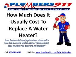 Once you've decided though, you'll still need to decide if you want an electric or gas model. How Much Does It Usually Cost To Replace A Water Heater