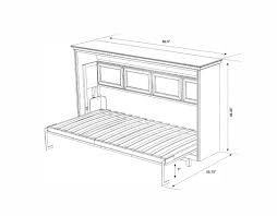 Vvrhomes contempo horizontal wall bed, european twin size w/ a cabinet on top, wood in white/gray, size 59h x 87w x 46d | wayfair. Allegra Twin Landscape Murphy Bed White Sleepworks