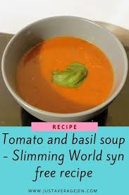 Slimming World Soup Recipe Tasty Tomato And Basil Soup Recipe In 2020 Slimming World Soup Recipes Soup Maker Recipes Slimming World Recipes Syn Free