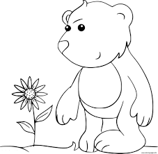 All you need is photoshop (or similar), a good photo, and a couple of minutes. Little Bear And A Flower Coloring Pages Printable