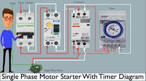 23.03.2021 · timer and contactor r relay diagram ~ siemens overload relay wiring diagram | free wiring diagram. Single Phase Motor Starter With Timer Diagram Single Phase Motor Timer Youtube