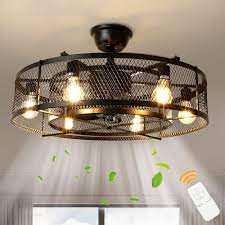 We would like to show you a description here but the site won't allow us. Buy Depuley Farmhouse Ceiling Fans With Light 26 Industrial Indoor Outdoor Ceiling Fan Lighting Matte Black Flush Mount Ceiling Fan Light Kit Remote Control 3 Wind Speed 6 Blade E26 Bulb Not Include Online In