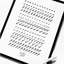 Modern calligraphy alphabet free calligraphy worksheets. Quillify Studio Free Digital Booklet Stage 3 Modern Calligraphy Practice Booklet Lowercase Alphabet