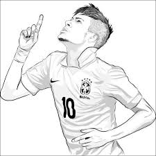 17 Simple Dessin Neymar A Colorier Stock En 2020 Coloriage Football Coloriage Foot Coloriage Joueur De Foot