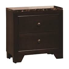 Check spelling or type a new query. Coaster Conner 2 Drawer Faux Marble Top Nightstand In Cappuccino 200422