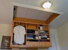 There are several ways to easily install. Secret Ceiling Storage Tiny House Storage Ceiling Storage Storage Spaces