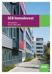 See the company profile for seb immoinvest p (980230.de) including business summary, industry/sector information, number of employees, business summary, corporate governance, key. Jahresbericht 31 03 2012 Seb Asset Management