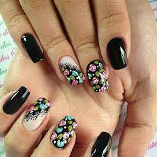 ¡olvídate de los arreglos de mesa! Unas Decoradas Con Flores Unas Decoradas Unas Decoradas Con Flores Manicura De Unas