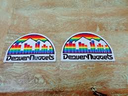 A virtual museum of sports logos, uniforms and historical items. Vintage Aba Nba Denver Nuggets Old School Patches Set