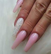 Ballerina Nails Long Ballerina Nails Pink Nails Pink And White Nails Acrylic Nails Gel Nails Sprin White Tip Acrylic Nails Pink Gel Nails White Gel Nails