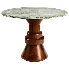 See more ideas about contemporary wood dining table, dining table, wood dining table. 21st Century Green Marble Round Dining Table With Sculptural Wooden Base For Sale At 1stdibs