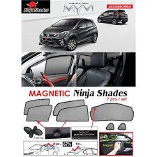 Check all perodua car news: Buy Perodua Myvi 2017 2019 Ninja Shades Uv Proof Custom Fit Car Door Window Magnetic Sun Shades 7pcs