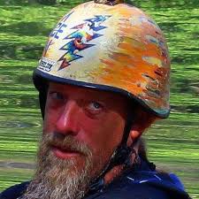 Just for laughs. He's OSHA compliant. 3 points of contact.