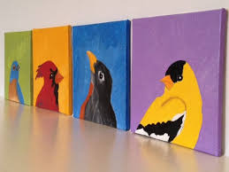 Easy Bird Paintings On Canvas Bird Canvas Mini Paintings Bird Paintings On Canvas Bird Canvas Mini Canvas Art