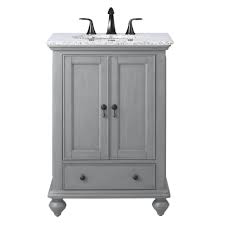 The spacious counter has some gray movement that may not be seen in the photo. Home Decorators Collection Newport 25 In W X 21 1 2 In D Bath Vanity In Pewter With Granite Vanity Top In Grey 9085 Vs25h Pg The Home Depot