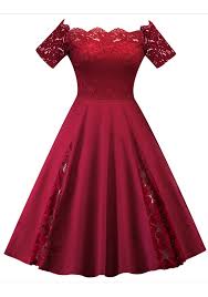 Abiti da sera abiti da cerimonia abiti da cocktail dei migliori designer internazionali. Abito Longuette Pizzo Bordeaux Con Pieghe Eleganti Per Una Spalla Elegante Vestito Midi Vestito