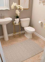 Elegant Half Bath On A Budget Devine Color Wallpaper Restroom Decor Powder Room Decor Half Bathroom Decor