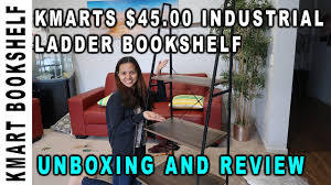 K Mart S 45 00 Industrial Ladder Bookshelf Unboxing And Review Youtube A wide variety of ladder shelf white options are available to you, such as flower pot. k mart s 45 00 industrial ladder bookshelf unboxing and review