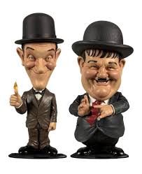 Custom bobbleheads, personalized bobbleheads, turn your photos into a stunning custom handmade bobblehead gift! Laurel And Hardy Suits Mini Bobble Head 2 Pack 8 Cm Blacksbricks