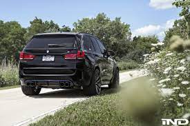 Black Sapphire Metallic Bmw F85 X5m By Ind Distribution Bmw X5 Bmw X5 M Bmw Wheels