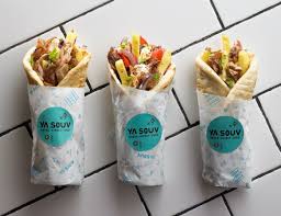 Ya Souv Griechische Street Food Franchise Branding Website Verpackungsdesign Umgebung Strassennahrung Street Food Street Food Design Street Food Food Truck Design