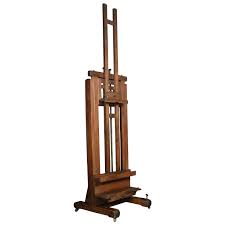 Oak Artist S Fully Adjustable Studio Easel At 1stdibs Studio Easels Easel Art Studio At Home