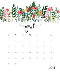 Floral Desk Calendar April 2018 Kids Calendar Calendar Wallpaper Flower Calendar