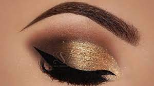 Brown Smokey Eyes Gold Glitter Makeup Tutorial Melissa Samways Youtube Glitter Makeup Tutorial Gold Glitter Makeup Smokey Eye For Brown Eyes