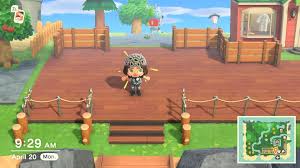 Updated Wood Path Edges Stairs Screenshot Of Design Editor In Comments Creator Id Ma 2983 6772 8811 Acqr Wood Path Path Design Animal Crossing