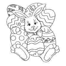 Huevos Conejo De Pascua Para Colorear