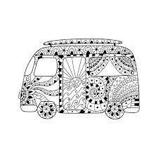 The escalade is one of the cars that falls in this category. Hippie Vintage Car A Mini Van In Zentangle Style For Adult Anti Stress Stock Vector Illustration Of Chic Colouring 91329831