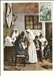 Timbre 1966 Ambulanciere 1859 Wikitimbres Painting Cards Art